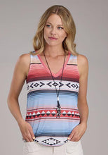 Load image into Gallery viewer, Roper Womens Sleeveless Sweater Jersey V-neck tank 3375143065