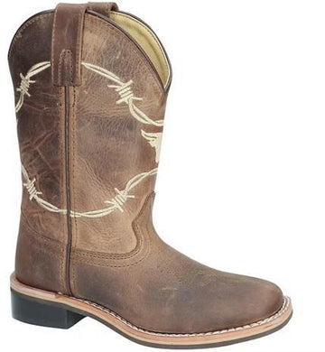Smoky Mountain YTH Logan Br Waxed Dist Boots 3923Y