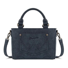 Load image into Gallery viewer, Montana West Wrangler Embroidered Swirl Mini Satchel/Crossbody Navy WG337-2003