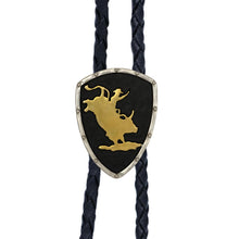 Load image into Gallery viewer, Rodeo Silver, Gold, Matte Black Bolo Tie
