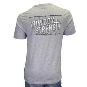Cowboy Hardware Cowboy Strength S/S Tee Sport Grey 130796-034-M