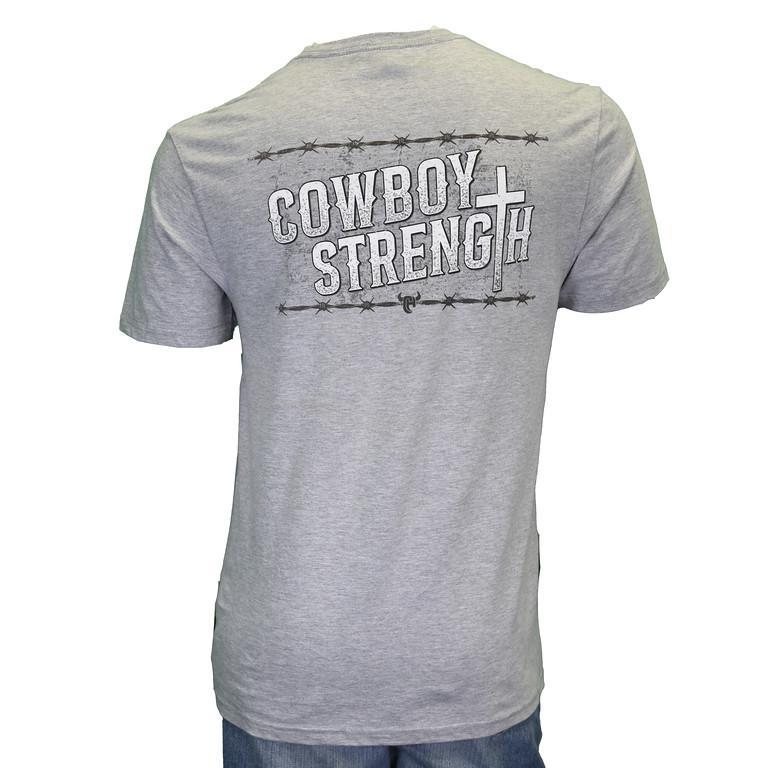 Cowboy Hardware Cowboy Strength S/S Tee Sport Grey 130796-034-M