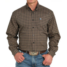 Load image into Gallery viewer, Cinch Men&#39;s Black Geo Print Long Sleeve Button Shirt MTW1105953