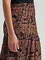 Load image into Gallery viewer, WRG FA26 WEST WMN MAXI SKIRT FLORAL BLK 112382513