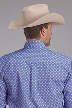 Load image into Gallery viewer, Roper Men&#39;s Amarillo Mirage Periwinkle Foulard Print 0300103263025BU