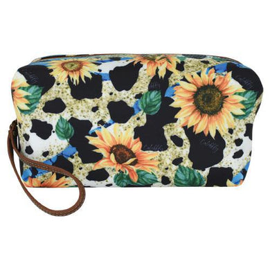 Catchfly Large Cosmetic Bag Sunflower/Cow print 23018424SUN