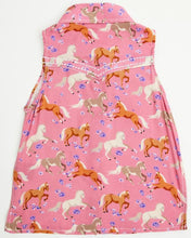 Load image into Gallery viewer, Cowgirl Hardware YTH Horse Flowers Sleeveless Print Pink 465694-150-K