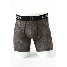 Load image into Gallery viewer, Cinch 6&quot; Boxers Paisley Brown MXY6002035