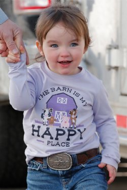 Cruel Girls Happy Barn L/S Tee Lilac CTK8860005