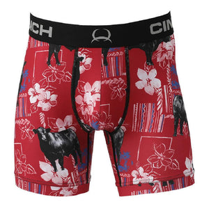Cinch 6" Angus Boxer/Brief MXY6002033RED