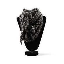 Load image into Gallery viewer, Ariat Silk Wild Rag Black Deer Skull A0900001