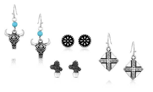 Montana Silversmiths On the Plains Earring Set- AER6242