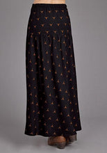 Load image into Gallery viewer, Stetson Black Mojave Printed Rayon Skirt 11605901052