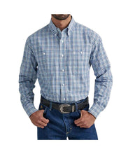 Load image into Gallery viewer, Wrangler GS Blue Plaid LS Button 112338108