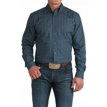 Load image into Gallery viewer, Miller Men's LS Print Modern BLU MTW1347150