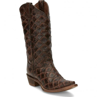 Nocona Cowgirl Posh Choc Pirarucu Print NL7063