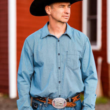 Load image into Gallery viewer, Montana Silversmiths American Made Freedom Buckle with Christian Cowboy AM53100-731M