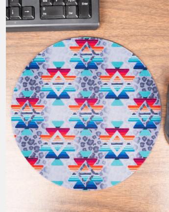 Dakota Dash Round Neoprene Mousepad