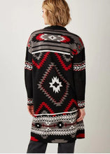 Load image into Gallery viewer, Charlie Paige Utah Cardigan 408978 Azt Bk/Multi
