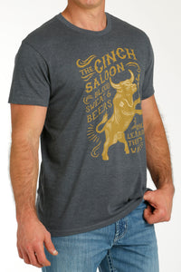 Cinch Saloon Charcoal Tee MTT1690617