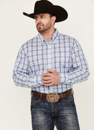 Wrangler Riata LS Blue Plaid 112346244