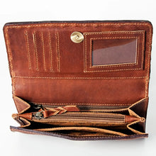 Load image into Gallery viewer, American Darling Dk Leather Tooled Wallet ADBGZ393