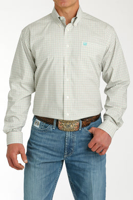 Cinch Long Sleeve Cream Plaid MTW1105746