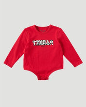 Load image into Gallery viewer, Wrangler Yeehaw LS Onesie Red 112322444