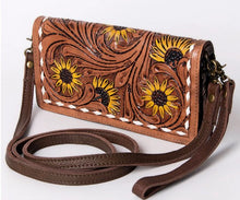 Load image into Gallery viewer, American Darling Freda Western Lthr Organizer Dbl Zip ADBGM169A