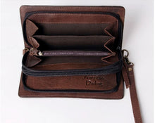 Load image into Gallery viewer, American Darling Freda Western Lthr Organizer Dbl Zip ADBGM169A