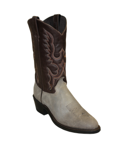 Abilene 12" Two-tone Grey/Mahogany Boots 6416