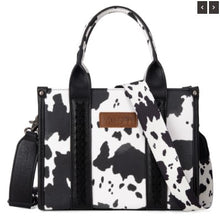 Load image into Gallery viewer, Wrangler Cow Prt Concealed Carry/Crossbody Black WG133-8120Bk