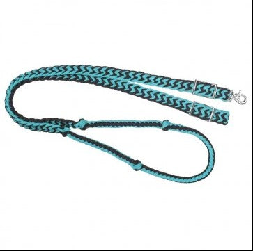 Tough 1 Knotted Cord Roping/Barrel Reins 7`  54-915