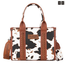 Load image into Gallery viewer, Wrangler Cow Prt Concealed Carry/Crossbody Brown WG133-8120SBR