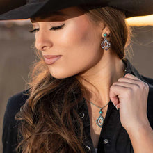 Load image into Gallery viewer, Montana Silversmith Twisted in Time Crystal Turquoise Earrings ER5637