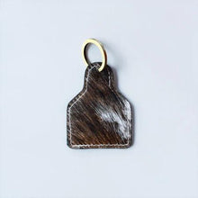 Load image into Gallery viewer, Western Linens Horse All Cowhide Keychain