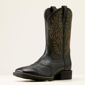 Ariat Men's Sport Western Black Deertan Boots 10016292