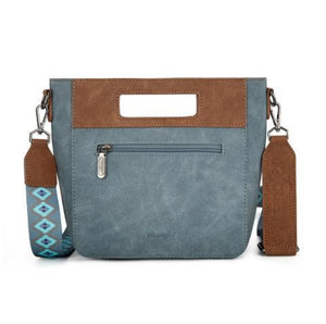 Wrangler Aztec Embroidered Top Handle Tote/Crossbody -Jean WG220-9360JN