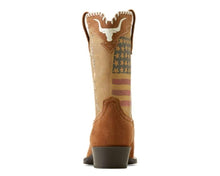 Load image into Gallery viewer, Ariat Kid's Futurity Rodeo Quincy Chestnut Suede/ American Cowboy 10050965