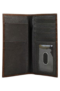 Justin Rodeo Wallet Genuine Oiled Leather w/Embossed Yoke 23205767W3