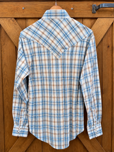Load image into Gallery viewer, Stetson Mens L/S Shirt Snap 2 Pocket Plaid 3064 Shadow Dobby Plaid 11-001-0478-6069 GY