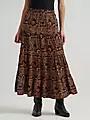 Load image into Gallery viewer, WRG FA26 WEST WMN MAXI SKIRT FLORAL BLK 112382513