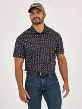 Load image into Gallery viewer, Wrangler Men&#39;s  Performance Polo Steer Blk 112366980