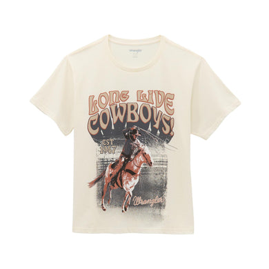 Wrangler® Short Sleeve T-Shirt - Girlfriend Fit - Egret  112365786