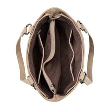 Load image into Gallery viewer, Montana West Embroidered Collection Concealed Carry Tote Tan MW1315G-8317