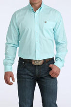 Load image into Gallery viewer, Cinch Mens L/S Print Blue MTW1106062