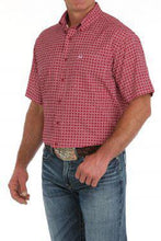 Load image into Gallery viewer, Cinch Mens S/S Arenaflex Medallion Print Pink MTW1704151