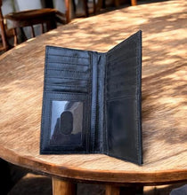 Load image into Gallery viewer, Western Linens Feathered Toole checkbook wallet