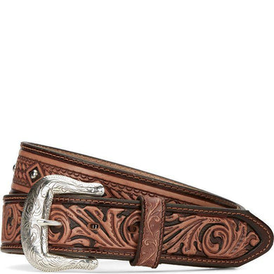 Tony Lama 1 1/2 BRN DIAMOND DRIFTER BELT C42784