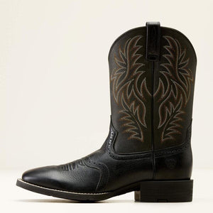 Ariat Men's Sport Western Black Deertan Boots 10016292